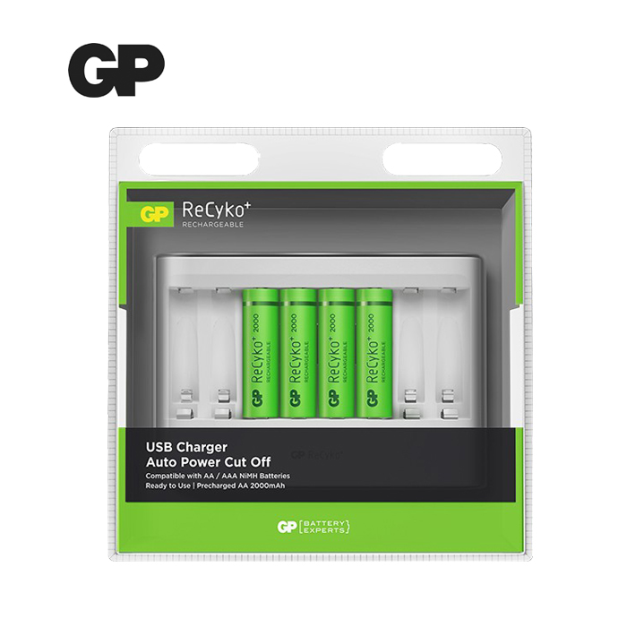 GP ReCyko+ Rechargeable (U811) 2000mAh USB Charger (AA/AAA)